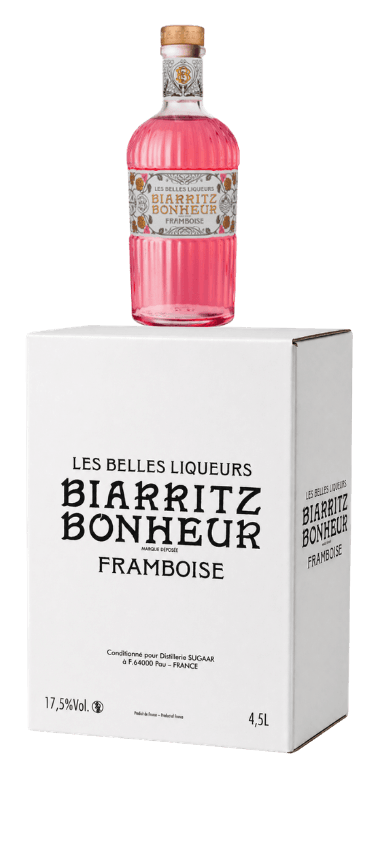Distillerie Sugarra, BIB Framboise Biarritz Bonheur  450 cl